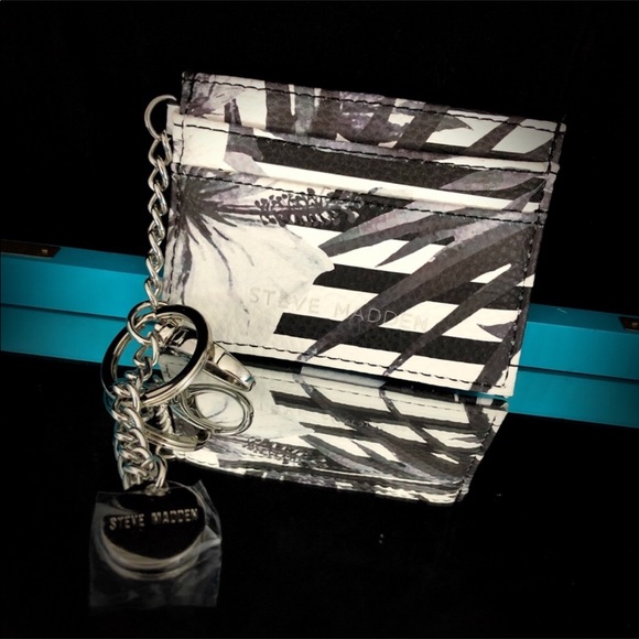 NEW STEVE MADDEN Clutch Wallet & Mirror Keychain - Picture 1 of 2